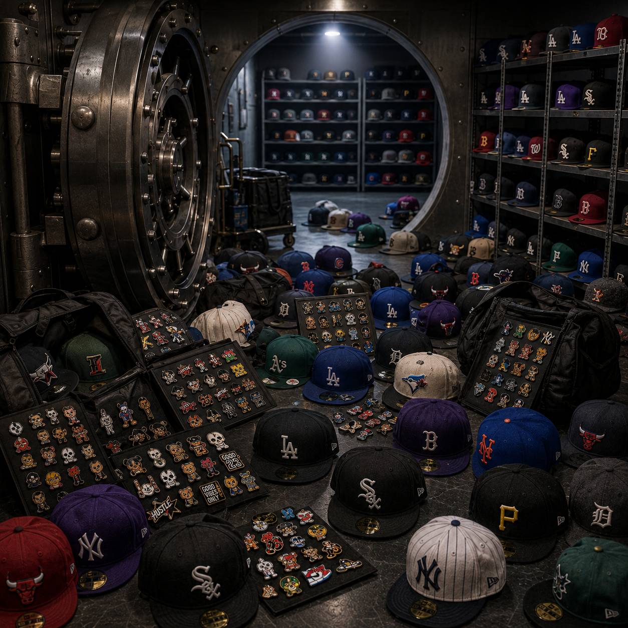 Headwear and Pin Vault